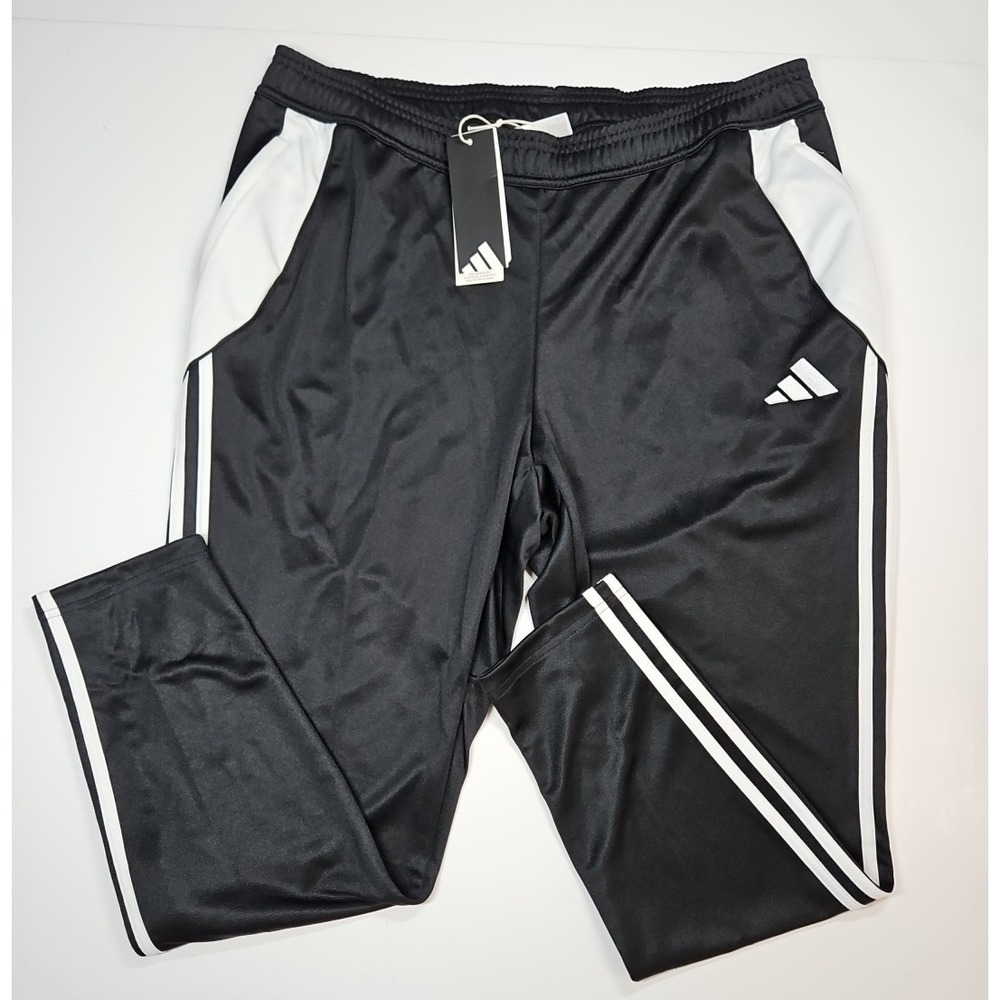 Adidas Womens Black White Pull-On‎ Ankle Zip Athletic Pants Size 1X NWT